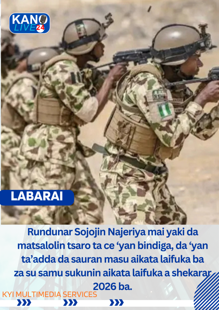Rundunar Sojojin Najeriya Mai Yaki Da Matsalolin Tsaro Ta Ce ‘yan ...